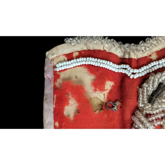 Vintage Iroquois Native American Beaded Souvenir Pouch pin cushion Purse asis - Picture 9 of 9